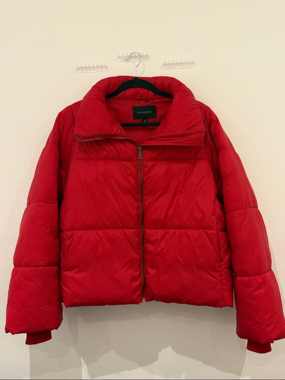 Banana Republic Red Puffer Jacket for Women